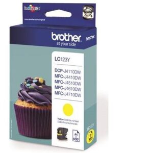 Brother LC123Y keltainen tulostuskasetti