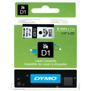Dymo S0720780 D1 43613 Tape 6mmx7m