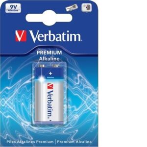 Verbatim paristo, 9V/6LR61, Premium Alkaline, 1-pakkaus